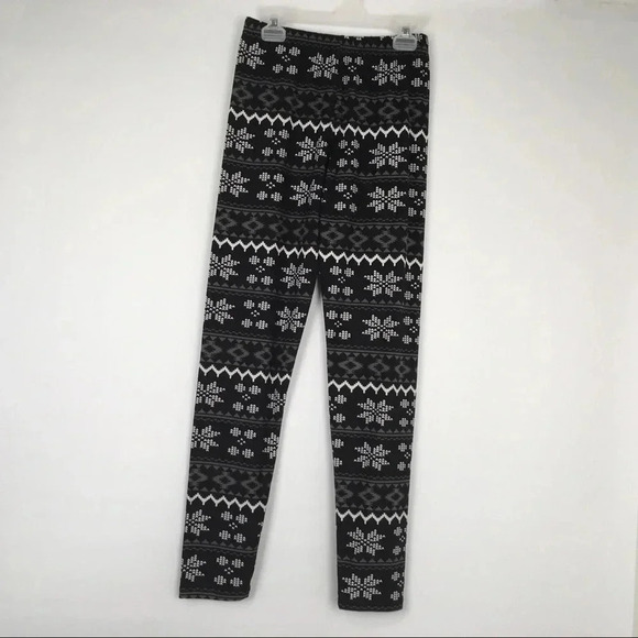 Agnes & Dora Soft & Stretchy Snowflake Pattern Leggings‎ Size S/M 4-12 - Picture 1 of 5